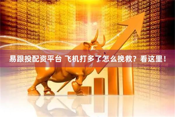 易跟投配资平台 飞机打多了怎么挽救？看这里！