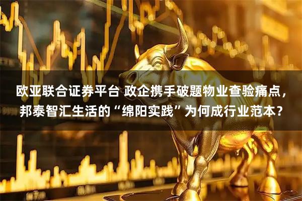 欧亚联合证券平台 政企携手破题物业查验痛点，邦泰智汇生活的“绵阳实践”为何成行业范本？