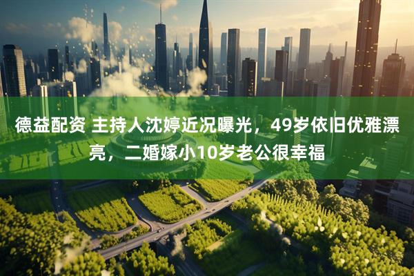 德益配资 主持人沈婷近况曝光，49岁依旧优雅漂亮，二婚嫁小10岁老公很幸福