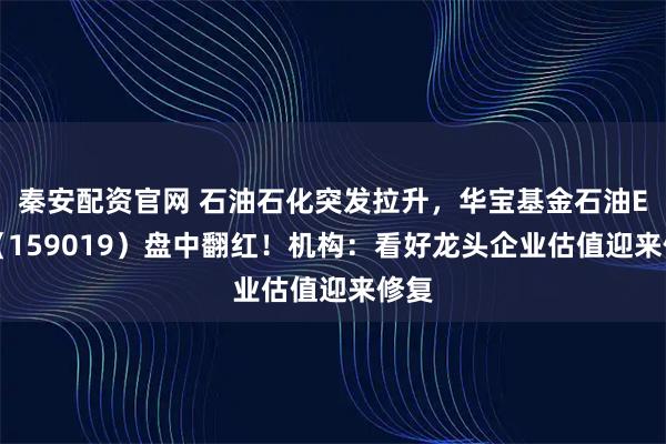 秦安配资官网 石油石化突发拉升，华宝基金石油ETF（159019）盘中翻红！机构：看好龙头企业估值迎来修复